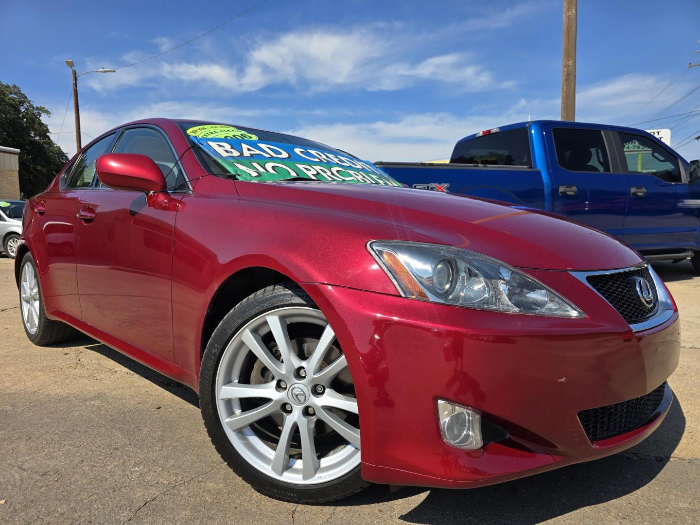 2006 RED Lexus IS (JTHBK262062) with an 2.5L V6 24V DOHC engine, AUTO transmission, located at 2660 S.Garland Avenue, Garland, TX, 75041, (469) 298-3118, 32.885387, -96.656776 - Photo#0