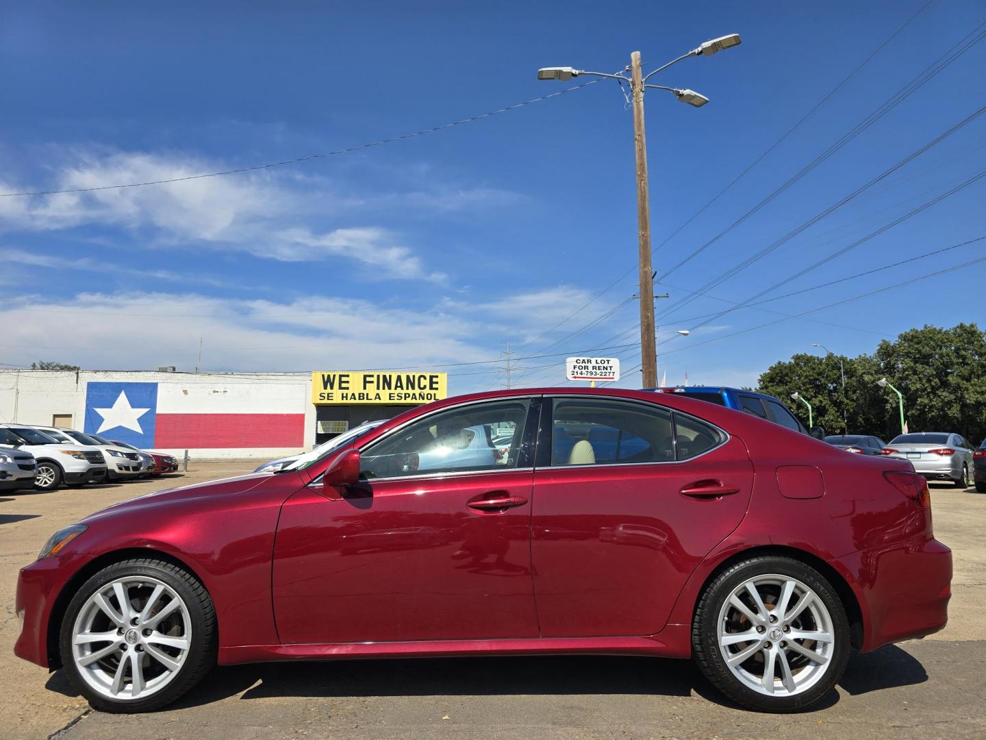 2006 RED Lexus IS (JTHBK262062) with an 2.5L V6 24V DOHC engine, AUTO transmission, located at 2660 S.Garland Avenue, Garland, TX, 75041, (469) 298-3118, 32.885387, -96.656776 - Photo#6
