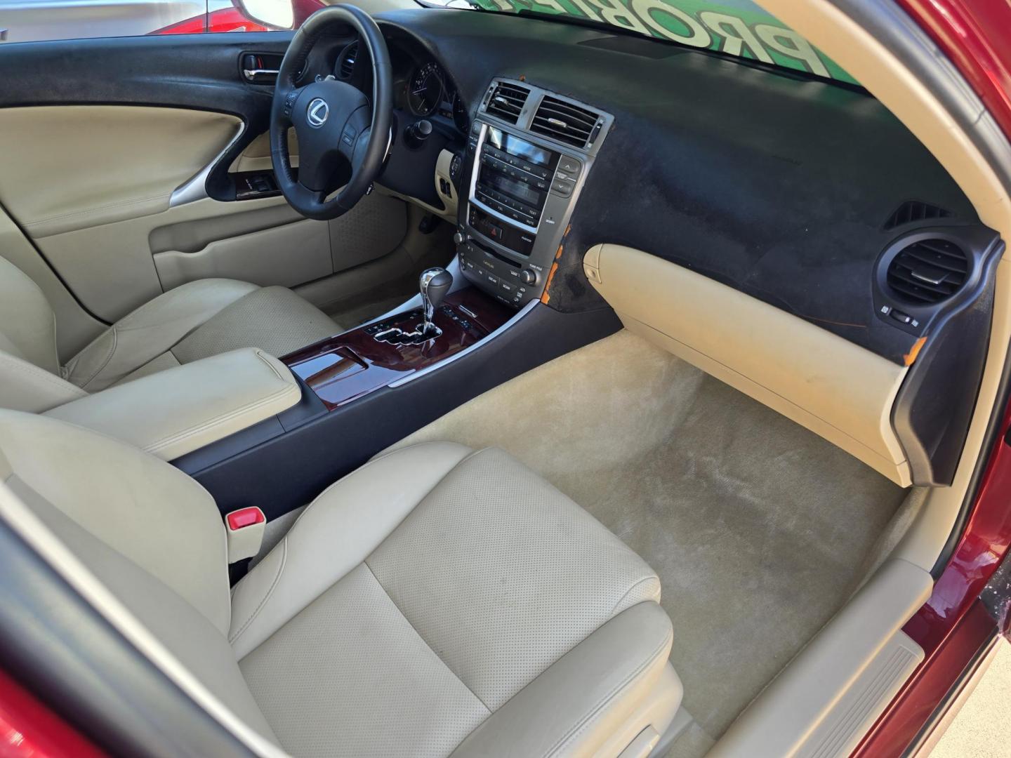 2006 RED Lexus IS (JTHBK262062) with an 2.5L V6 24V DOHC engine, AUTO transmission, located at 2660 S.Garland Avenue, Garland, TX, 75041, (469) 298-3118, 32.885387, -96.656776 - Photo#19