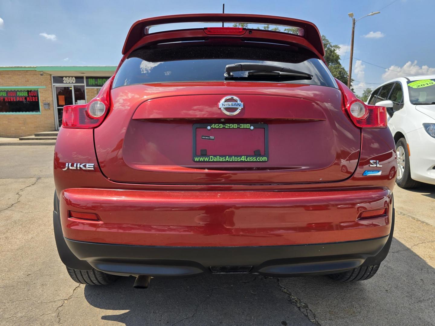 2012 RED /BLACK Nissan Juke SL (JN8AF5MR0CT) with an 1.6L L4 DOHC 16V engine, Continuously Variable Transmission transmission, located at 2660 S.Garland Avenue, Garland, TX, 75041, (469) 298-3118, 32.885387, -96.656776 - Photo#4