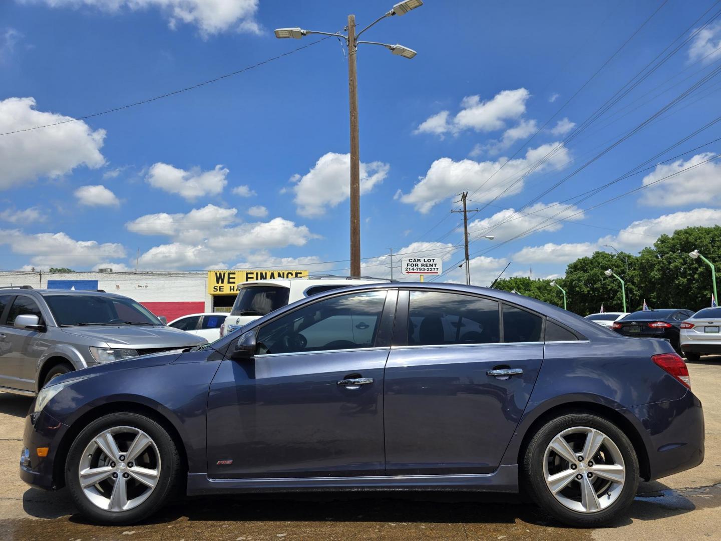 2013 BLUE Chevrolet Cruze 2LT (1G1PE5SB5D7) with an 1.4L L4 DOHC 16V TURBO engine, 6-Speed Automatic transmission, located at 2660 S.Garland Avenue, Garland, TX, 75041, (469) 298-3118, 32.885387, -96.656776 - Photo#6
