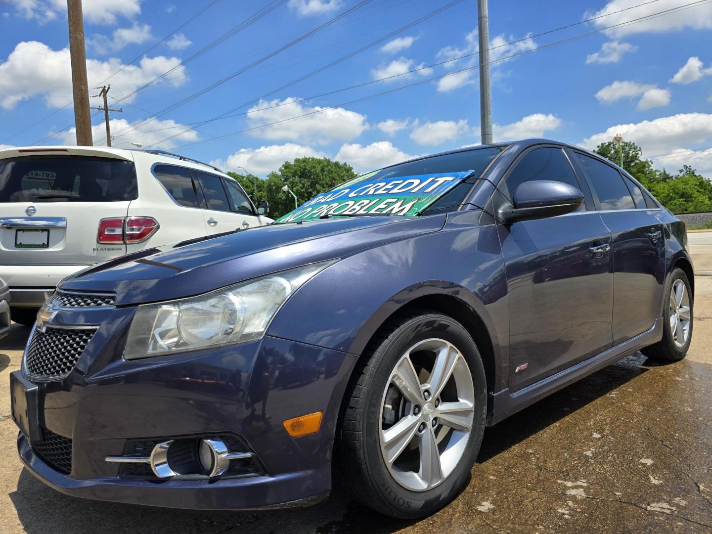 2013 BLUE Chevrolet Cruze 2LT (1G1PE5SB5D7) with an 1.4L L4 DOHC 16V TURBO engine, 6-Speed Automatic transmission, located at 2660 S.Garland Avenue, Garland, TX, 75041, (469) 298-3118, 32.885387, -96.656776 - Photo#7