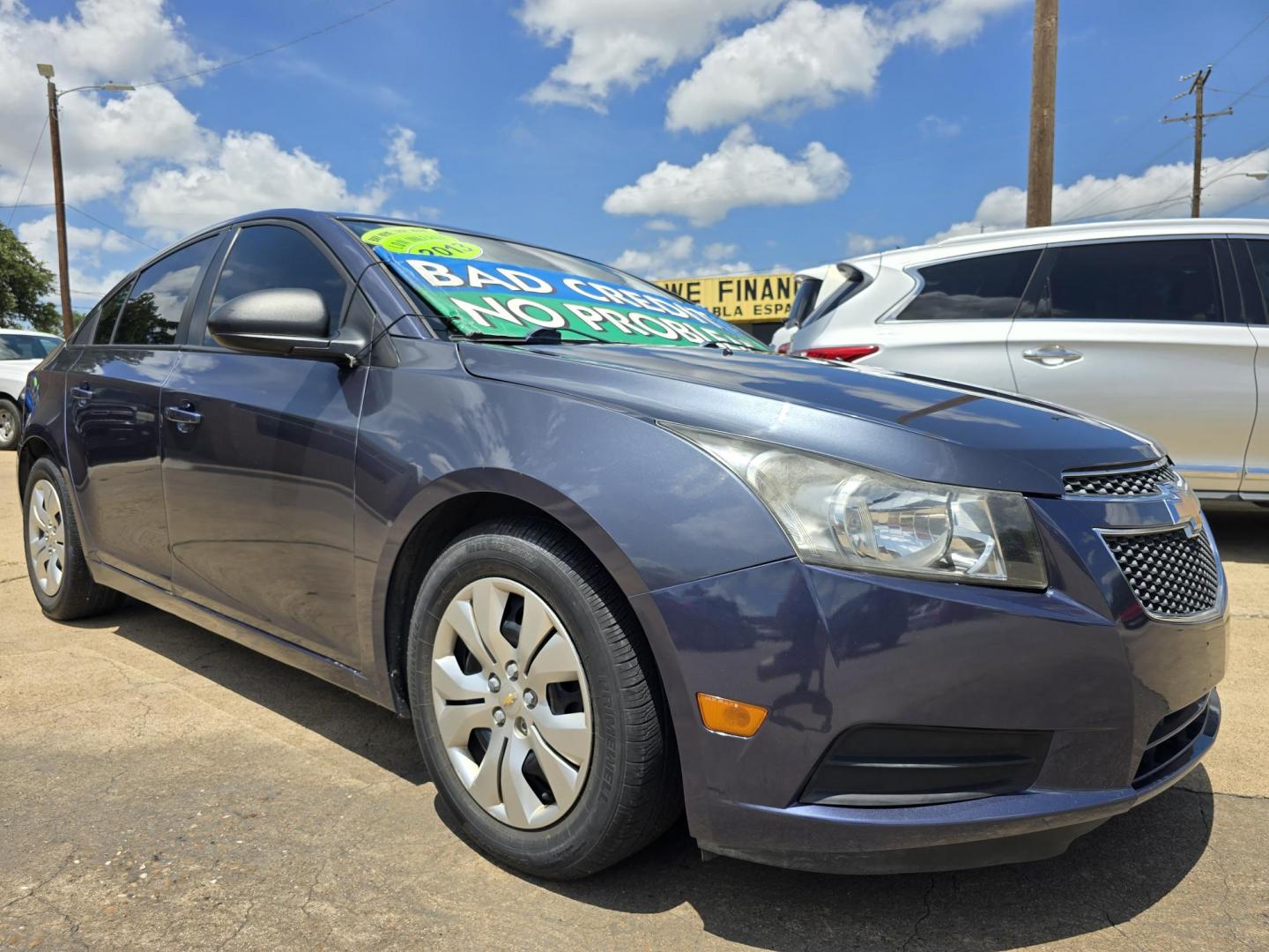 2013 BLUE Chevrolet Cruze LS (1G1PA5SH9D7) with an 1.8L L4 DOHC 16V FFV engine, 6-Speed Automatic transmission, located at 2660 S.Garland Avenue, Garland, TX, 75041, (469) 298-3118, 32.885387, -96.656776 - Photo#1