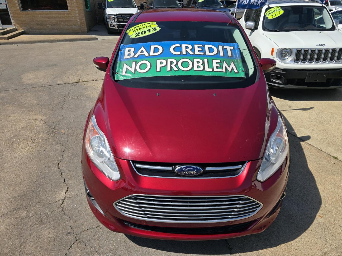 2013 RED Ford C-Max SEL (1FADP5BU1DL) with an 2.0L L4 DOHC 16V HYBRID engine, Continuously Variable Transmission transmission, located at 2660 S.Garland Avenue, Garland, TX, 75041, (469) 298-3118, 32.885387, -96.656776 - Photo#7