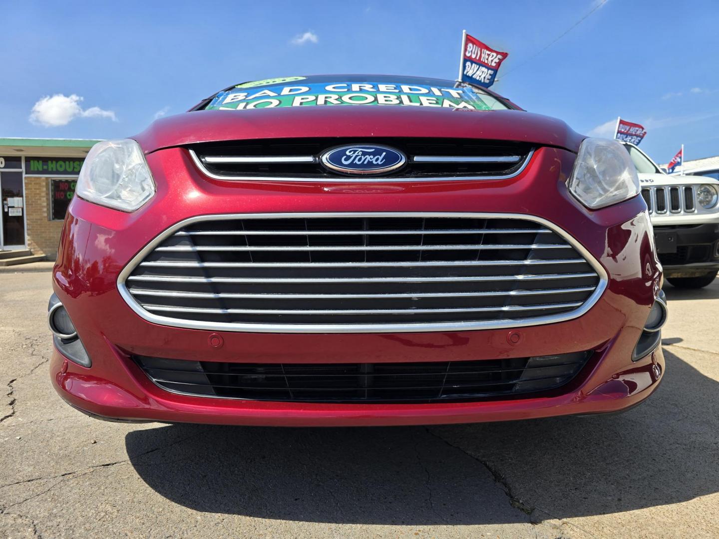 2013 RED Ford C-Max SEL (1FADP5BU1DL) with an 2.0L L4 DOHC 16V HYBRID engine, Continuously Variable Transmission transmission, located at 2660 S.Garland Avenue, Garland, TX, 75041, (469) 298-3118, 32.885387, -96.656776 - Photo#8