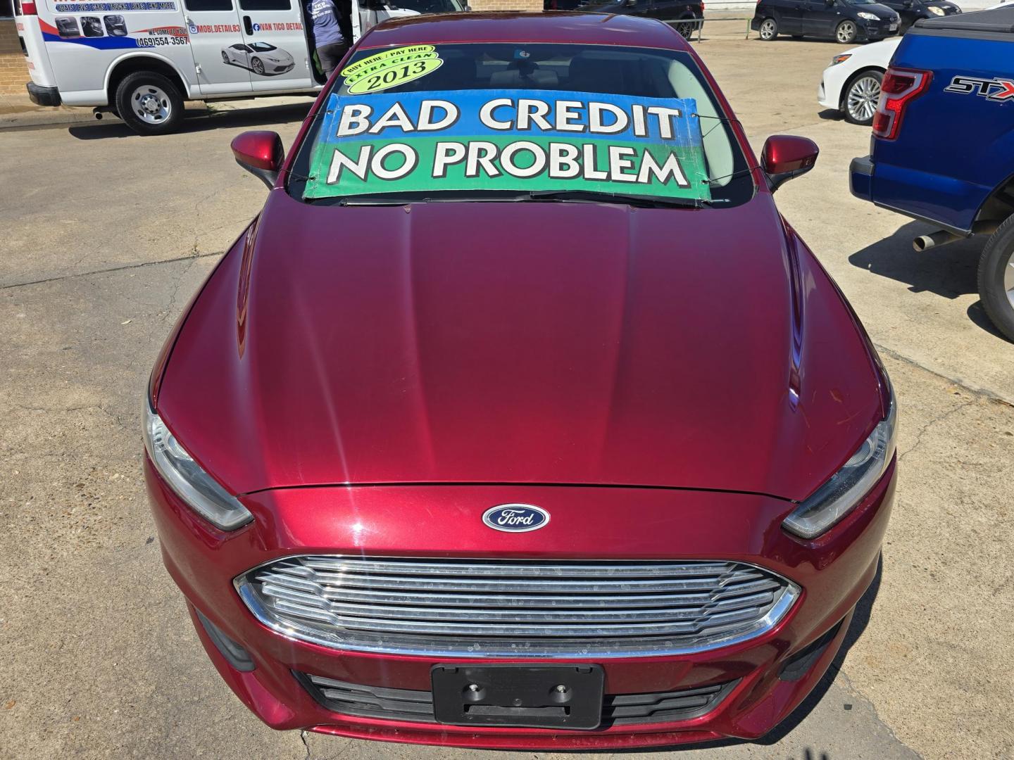 2013 RED Ford Fusion S (3FA6P0G78DR) with an 2.5L L4 DOHC 16V engine, AUTO transmission, located at 2660 S.Garland Avenue, Garland, TX, 75041, (469) 298-3118, 32.885387, -96.656776 - Photo#8