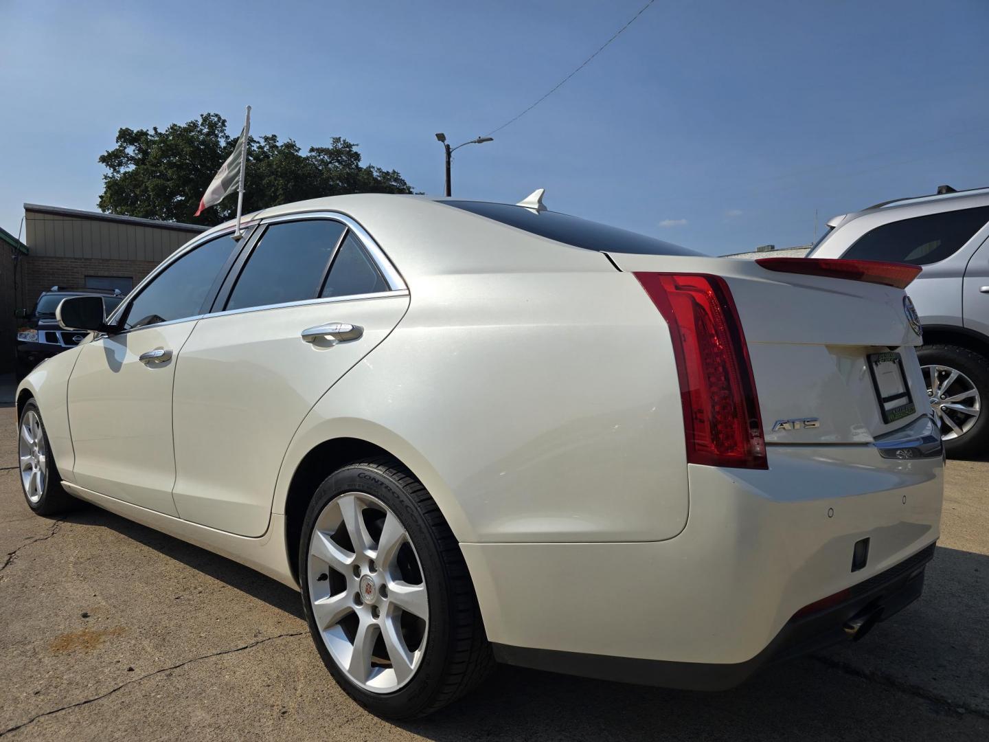 2014 WHITE Cadillac ATS 2.5L Luxury (1G6AB5RA2E0) with an 2.5L L4 DOHC 16V engine, 6-Speed Automatic transmission, located at 2660 S.Garland Avenue, Garland, TX, 75041, (469) 298-3118, 32.885387, -96.656776 - Photo#5
