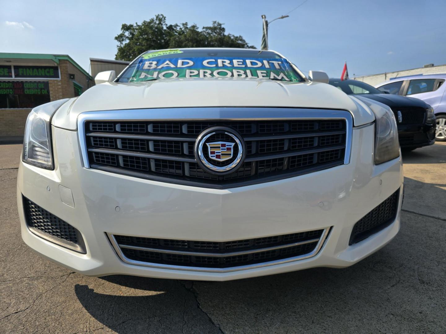 2014 WHITE Cadillac ATS 2.5L Luxury (1G6AB5RA2E0) with an 2.5L L4 DOHC 16V engine, 6-Speed Automatic transmission, located at 2660 S.Garland Avenue, Garland, TX, 75041, (469) 298-3118, 32.885387, -96.656776 - Photo#9