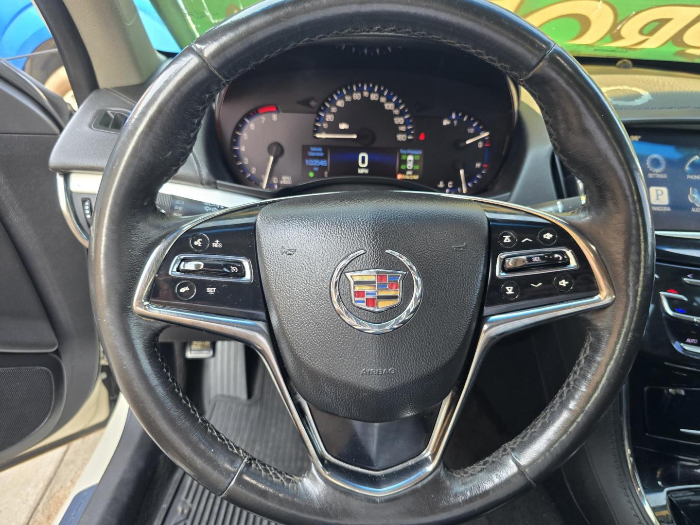 2014 WHITE Cadillac ATS 2.5L Luxury (1G6AB5RA2E0) with an 2.5L L4 DOHC 16V engine, 6-Speed Automatic transmission, located at 2660 S.Garland Avenue, Garland, TX, 75041, (469) 298-3118, 32.885387, -96.656776 - Photo#13