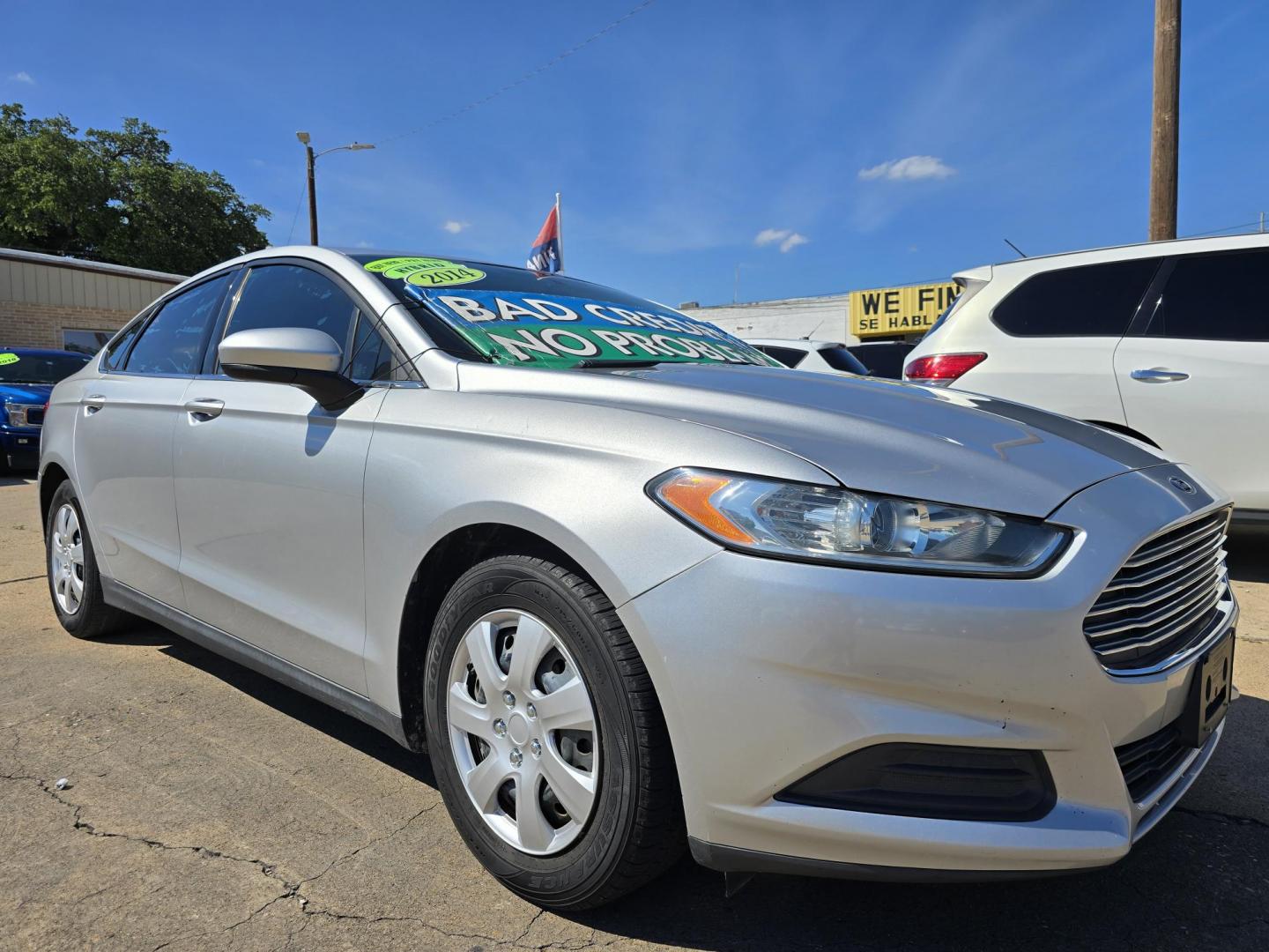2014 BLUE Ford Fusion S (3FA6P0G72ER) with an 2.5L L4 DOHC 16V engine, AUTO transmission, located at 2660 S.Garland Avenue, Garland, TX, 75041, (469) 298-3118, 32.885387, -96.656776 - Photo#1