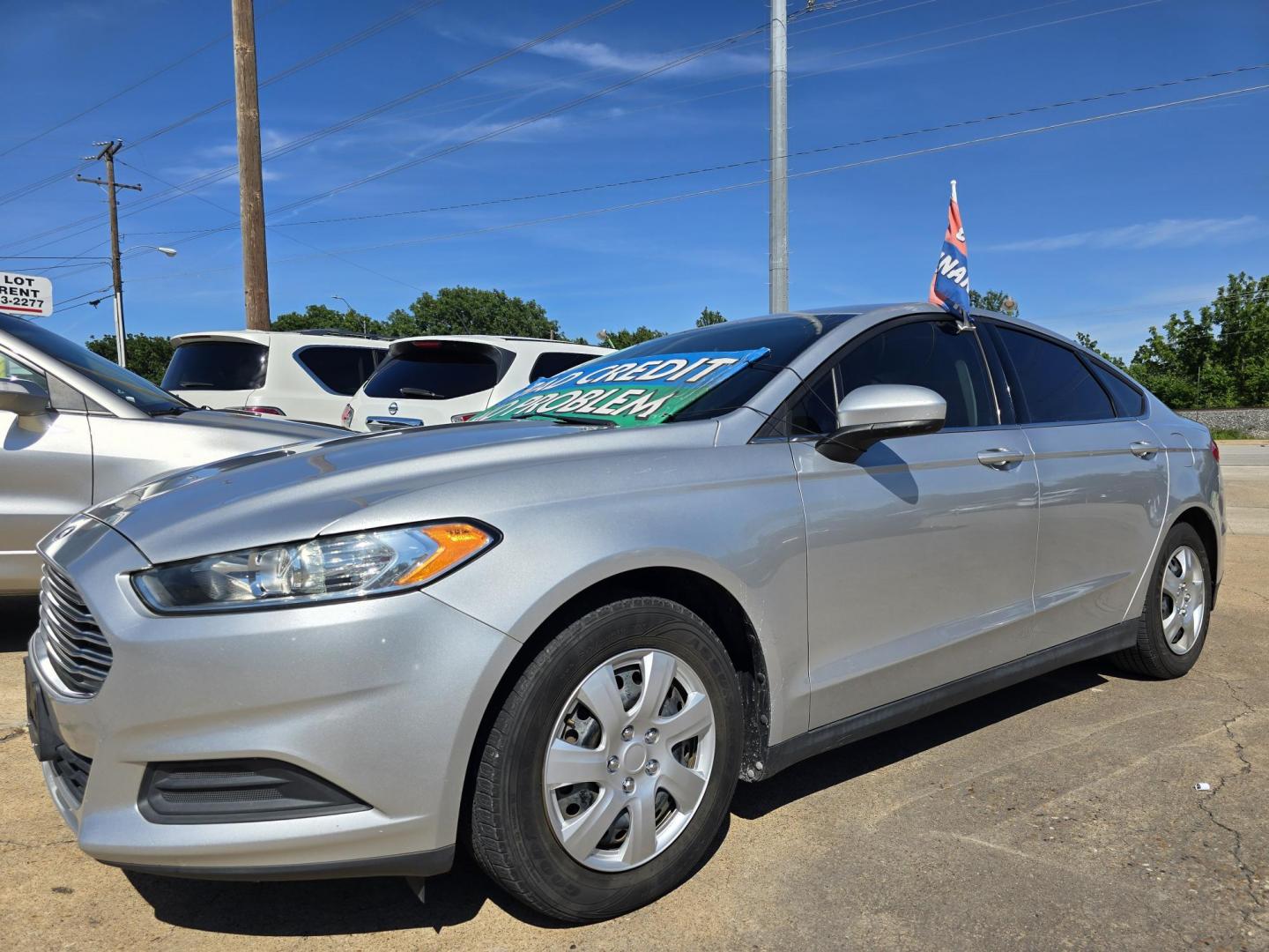 2014 BLUE Ford Fusion S (3FA6P0G72ER) with an 2.5L L4 DOHC 16V engine, AUTO transmission, located at 2660 S.Garland Avenue, Garland, TX, 75041, (469) 298-3118, 32.885387, -96.656776 - Photo#7