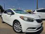 2014 DIAMOND WHITE /BLACK Kia Forte EX (KNAFX4A80E5) with an 2.0L L4 DOHC 16V engine, 6-Speed Automatic transmission, located at 2660 S.Garland Avenue, Garland, TX, 75041, (469) 298-3118, 32.885387, -96.656776 - Photo#0