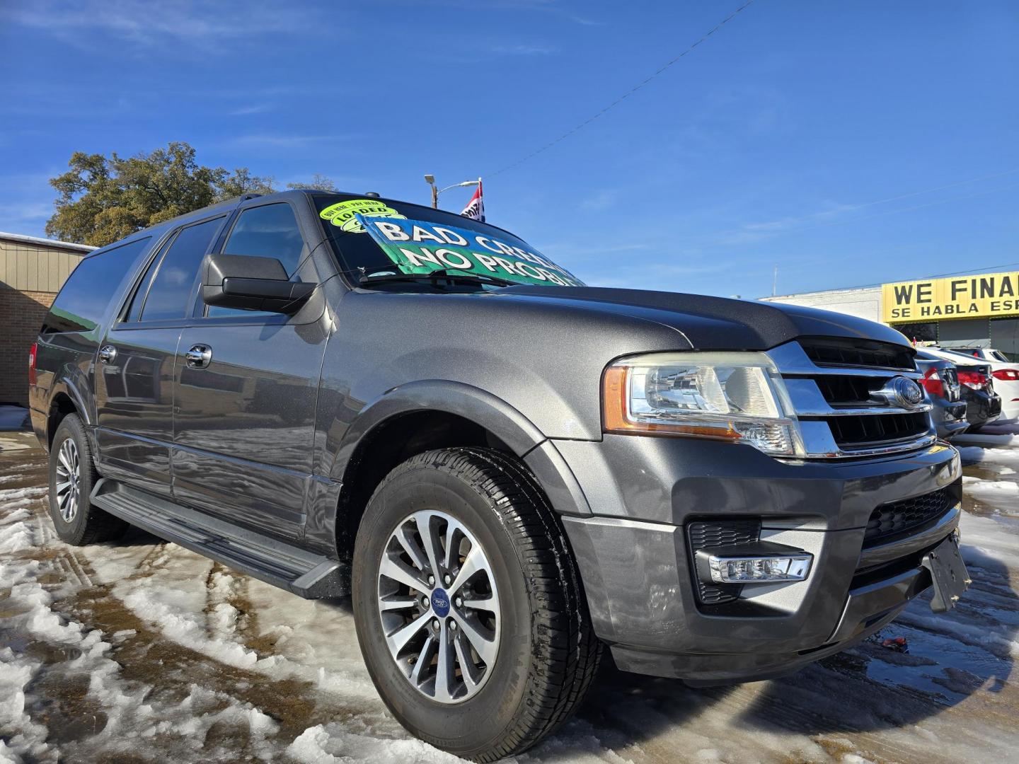 2015 GRAY Ford Expedition EL XLT (1FMJK1HT3FE) with an 3.5L V6 DOHC 24V FFV engine, 6-Speed Automatic transmission, located at 2660 S.Garland Avenue, Garland, TX, 75041, (469) 298-3118, 32.885387, -96.656776 - Photo#1