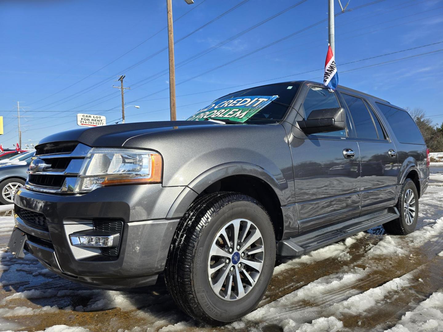 2015 GRAY Ford Expedition EL XLT (1FMJK1HT3FE) with an 3.5L V6 DOHC 24V FFV engine, 6-Speed Automatic transmission, located at 2660 S.Garland Avenue, Garland, TX, 75041, (469) 298-3118, 32.885387, -96.656776 - Photo#7