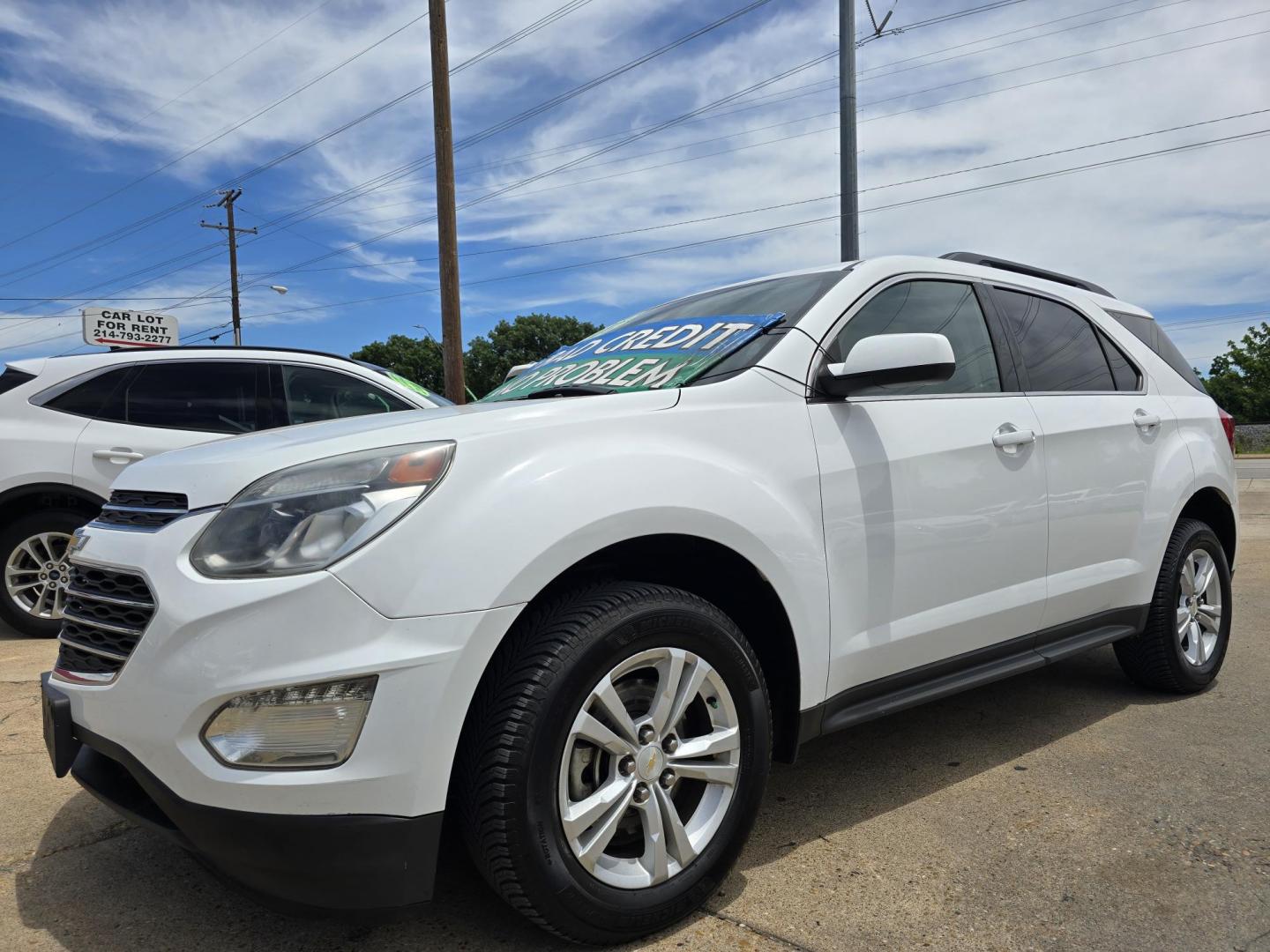 2016 WHITE Chevrolet Equinox LT (2GNALCEK6G6) with an 2.4L L4 DOHC 16V FFV engine, 6A transmission, located at 2660 S.Garland Avenue, Garland, TX, 75041, (469) 298-3118, 32.885387, -96.656776 - Photo#7