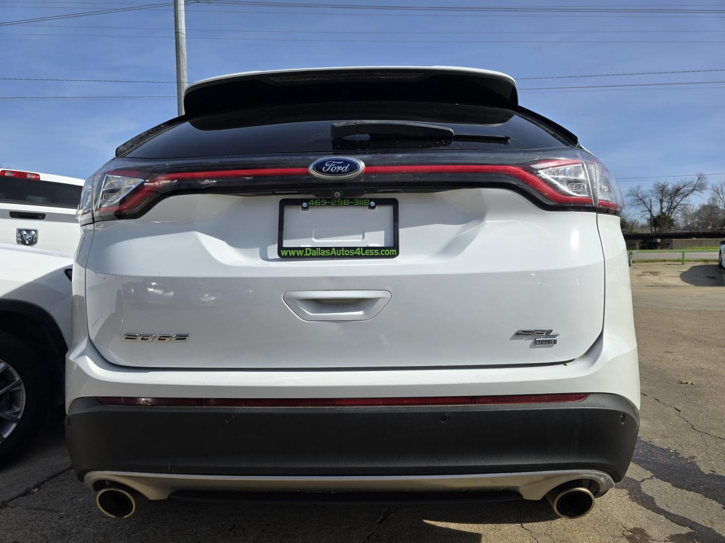 2016 WHITE Ford Edge SEL (2FMPK4J88GB) with an 3.5L V6 DOHC 24V engine, 6A transmission, located at 2660 S.Garland Avenue, Garland, TX, 75041, (469) 298-3118, 32.885387, -96.656776 - Photo#4