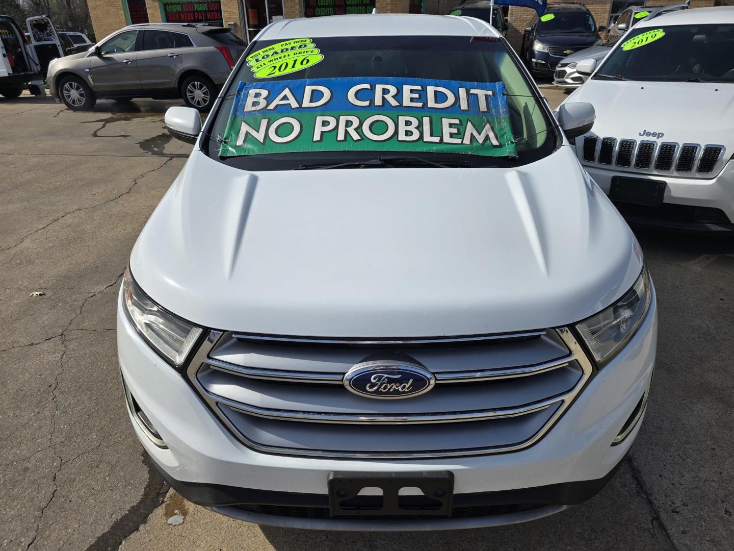 2016 WHITE Ford Edge SEL (2FMPK4J88GB) with an 3.5L V6 DOHC 24V engine, 6A transmission, located at 2660 S.Garland Avenue, Garland, TX, 75041, (469) 298-3118, 32.885387, -96.656776 - Photo#8