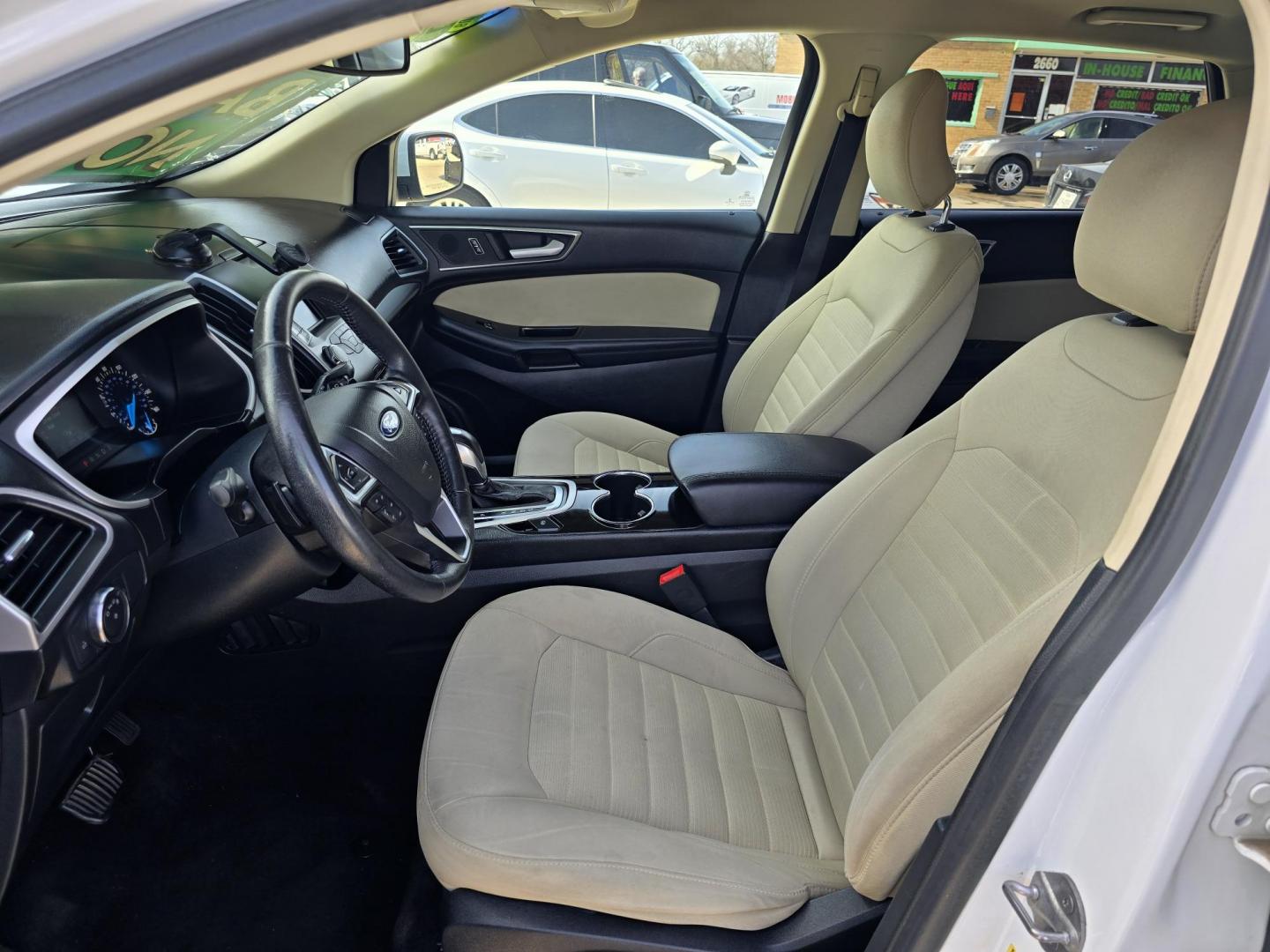 2016 WHITE Ford Edge SEL (2FMPK4J88GB) with an 3.5L V6 DOHC 24V engine, 6A transmission, located at 2660 S.Garland Avenue, Garland, TX, 75041, (469) 298-3118, 32.885387, -96.656776 - Photo#11