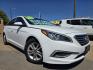 2016 DIAMOND WHITE Hyundai Sonata SE (5NPE24AF3GH) with an 2.4L L4 DOHC 16V engine, 7A transmission, located at 2660 S.Garland Avenue, Garland, TX, 75041, (469) 298-3118, 32.885387, -96.656776 - Photo#0