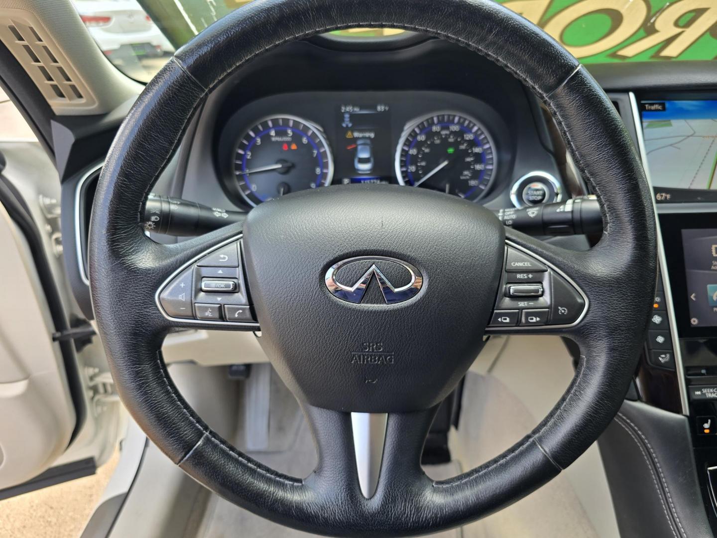 2016 DIAMOND WHITE Infiniti Q50 Hybrid Premium (JN1AV7AP9GM) with an 3.5L V6 DOHC 24V HYBRID engine, 7A transmission, located at 2660 S.Garland Avenue, Garland, TX, 75041, (469) 298-3118, 32.885387, -96.656776 - Photo#12