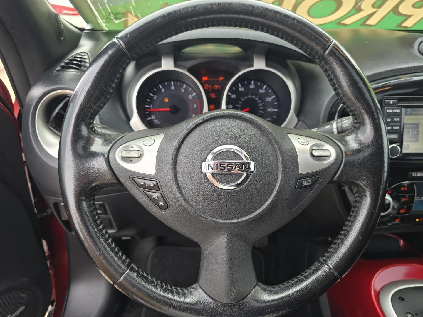 2016 RED Nissan Juke S (JN8AF5MR2GT) with an 1.6L L4 DOHC 16V TURBO engine, CVT transmission, located at 2660 S.Garland Avenue, Garland, TX, 75041, (469) 298-3118, 32.885387, -96.656776 - Photo#13