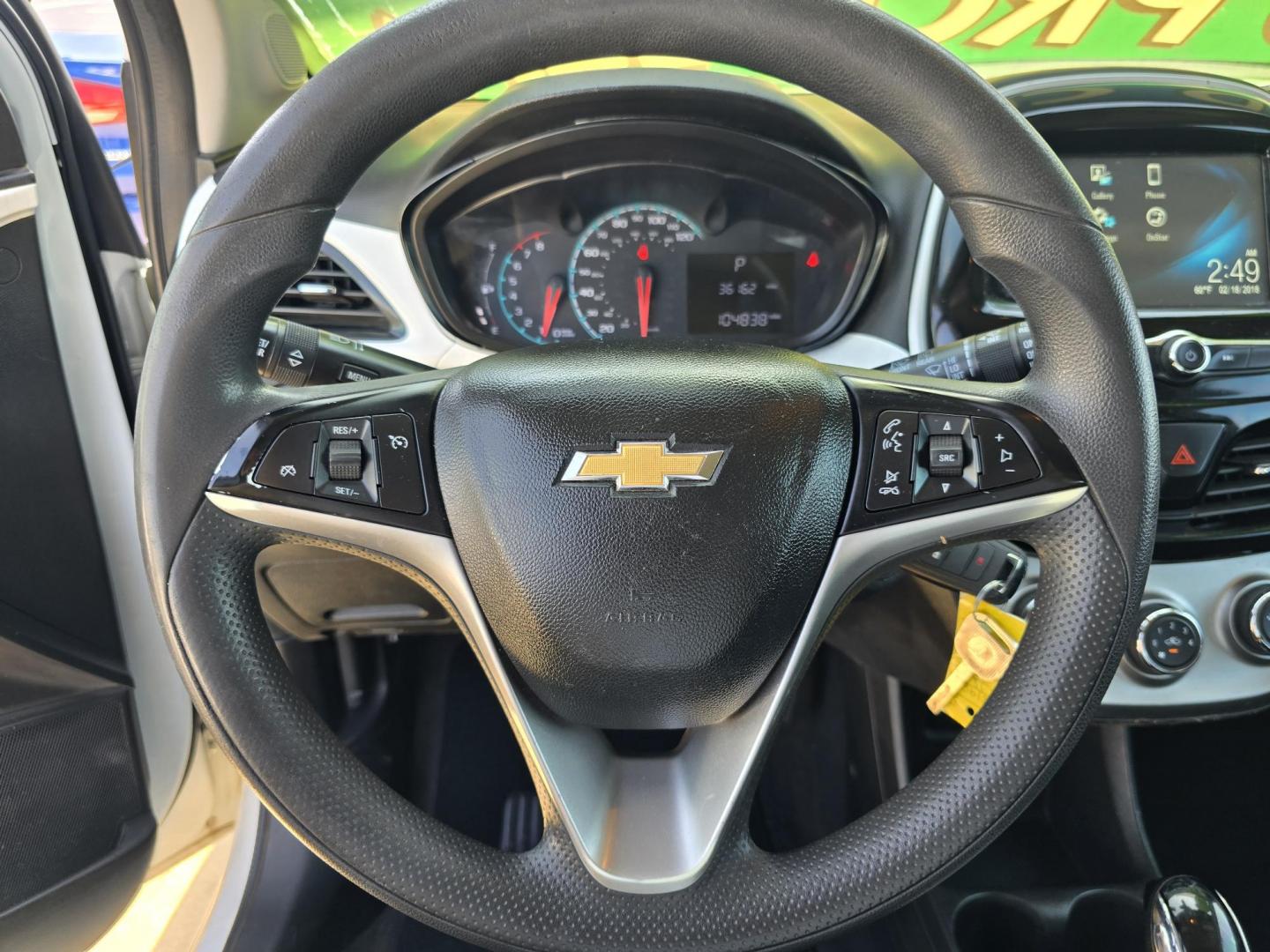 2018 WHITE Chevrolet Spark LT (KL8CD6SA6JC) with an 1.4L L4 16V DOHC engine, CVT transmission, located at 2660 S.Garland Avenue, Garland, TX, 75041, (469) 298-3118, 32.885387, -96.656776 - Photo#12