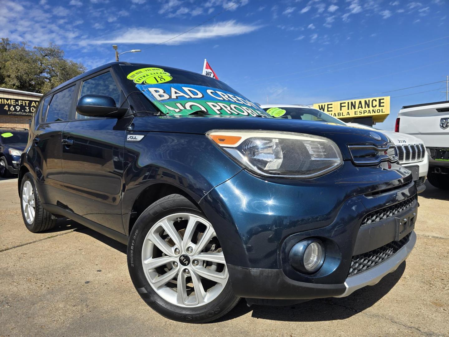 2018 BLUE Kia Soul + (KNDJP3A51J7) with an 2.0L L4 DOHC 16V engine, 6A transmission, located at 2660 S.Garland Avenue, Garland, TX, 75041, (469) 298-3118, 32.885387, -96.656776 - Photo#0