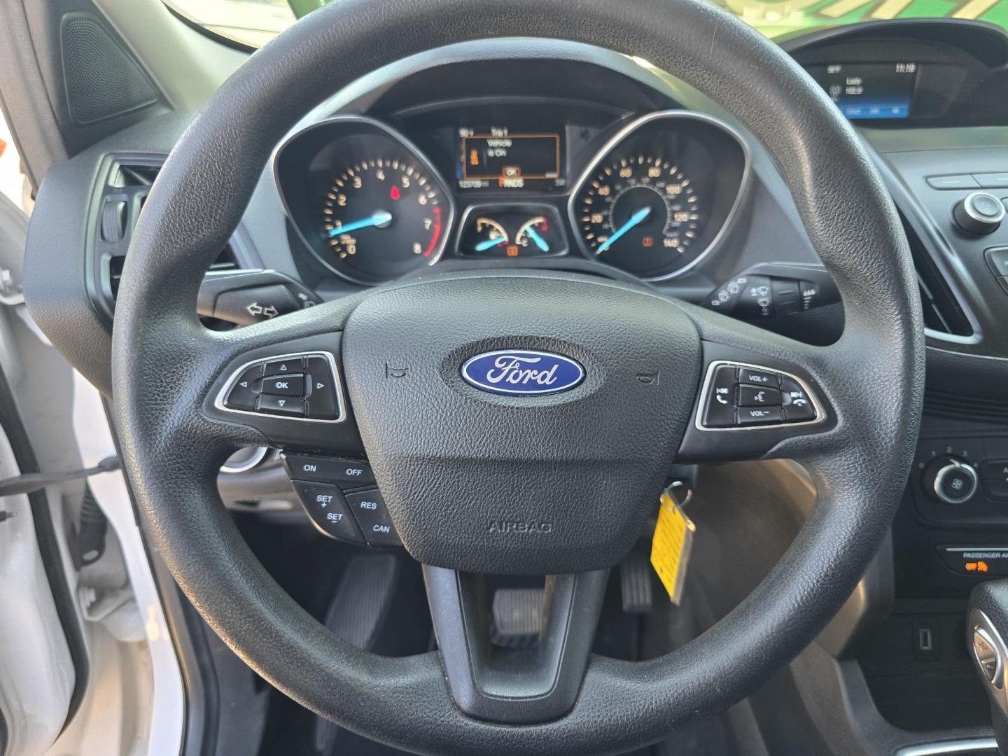 2019 WHITE Ford Escape S (1FMCU0F71KU) with an 2.5L L4 DOHC 16V engine, 6A transmission, located at 2660 S.Garland Avenue, Garland, TX, 75041, (469) 298-3118, 32.885387, -96.656776 - Photo#12